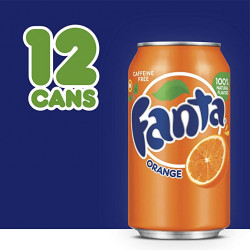 Coca-Cola Orange Fanta Soda, 12 oz