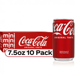 Coca-Cola Soda Soft Drink, 7.5 Fl Oz, 10 Pack