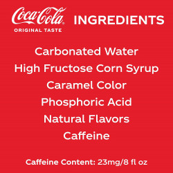 Coca-Cola Soda Soft Drink, 8 fl oz (pack of 6)