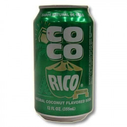 Coco Rico - Natural Coconut Flavored Soda - 12 Oz Can
