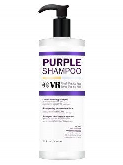 Cocohoney VR Color Enhancing Purple Shampoo for Blonde, Highlighted, Silver and Gray Hair | Neutralizes Yellow and Brassy Tones | Safe for Color-Treated Hair (32 Oz. (1000 Ml.))