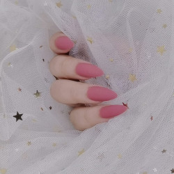 Coral Fake Matted Nails