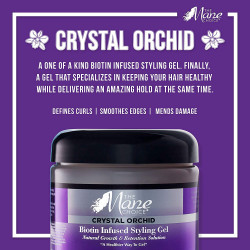Crystal Orchid Biotin Infused Styling Gel, Natural Growth and Retention Solution
