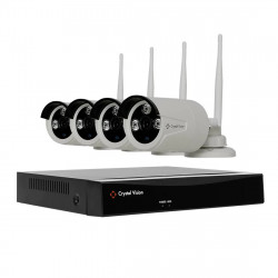 Crystal Vision 8-Channel 4-Camera 1080p Wireless Security System With 2TB HDD NVR