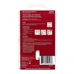 Cubierta para uñas completo Kiss 96 Full, cubre la longitud de la uña, # 50543 96TN01 pegamento durable en blanco, Blanco