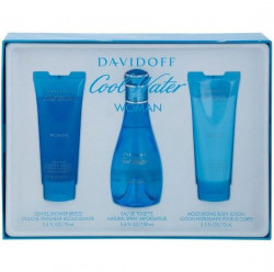 Davifoff Cool Water Gift Set 3 Pc EDT 3.4 Oz 100 Ml