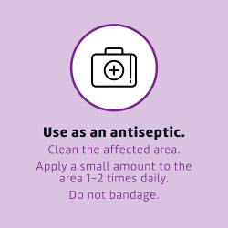 De la Cruz Gentian Violet - Violeta de Genciana - Tincture of Violet 1% First Aid Antiseptic, 1 FL OZ