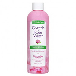 De La Cruz Glycerin & Rose Water Skin Moisturizer 8 Oz