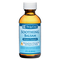 De La Cruz Soothing Balsam/Bálsamo Tranquilo Massage Oil, No Artificial Colors, Fragrances Or Preservatives, Made In USA 2 FL. OZ.