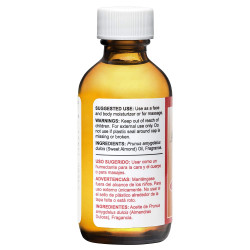 De La Cruz Sweet Almond Oil, No Preservatives or Artificial Colors, Expeller-Pressed, Non-GMO 2 FL OZ