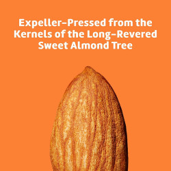 De La Cruz Sweet Almond Oil, No Preservatives or Artificial Colors, Expeller-Pressed, Non-GMO 2 FL OZ