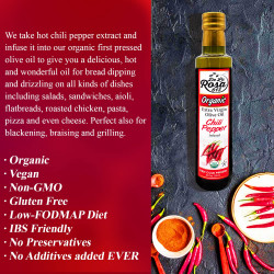 De La Rosa 100% ORGANIC Chili Pepper Infused Extra Virgin Olive Oil