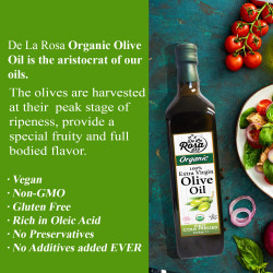 De La Rosa ORGANIC Extra Virgin Olive Oil First Cold-Pressed