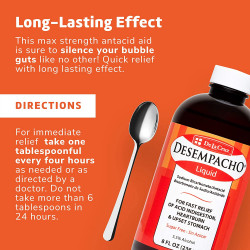 Desempacho Liquid Antacid - Sodium Bicarbonate Maximum Strength Heartburn and Acid Reflux Relief