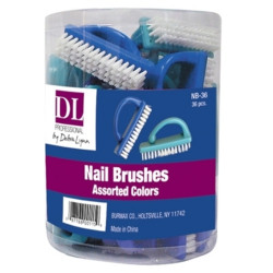 DL Professional Handle Nail Brush Display 36 Pieces
