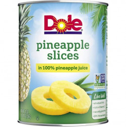 Dole Pineapple Slices In Juice 20 Oz