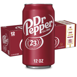Dr Pepper Soda, 12 Fl Oz Cans, 12 Pack