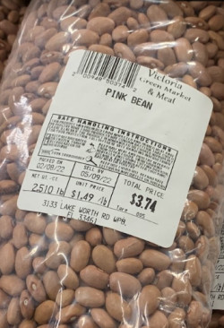 Dried Pink Beans Sold In Pound