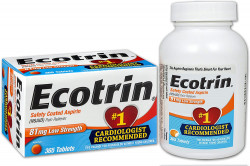 Ecotrin Aspirina Entérica Revestida De Seguridad, 81 Mg Comprimidos De Baja Resistencia 45 Tabletas |