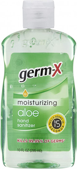 Germ-X Sanitizer, Aloe, 10 Fluid Ounce Bottle