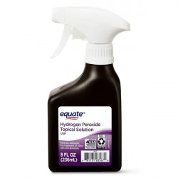 Equate Hydrogen Peroxide Topical Solution Antiseptic Spray, 8 Fl Oz (2 Pack)