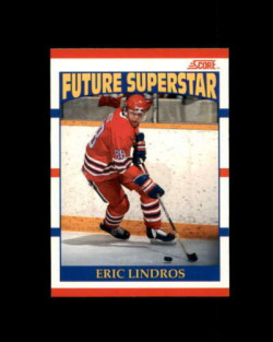 Eric Lindros Rookie Card 1990-91 Score Canadien #440 Philadelphia Flyers
