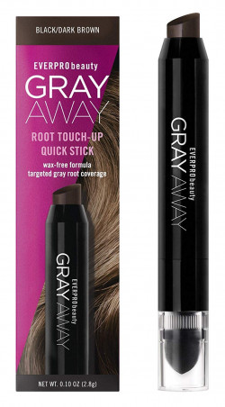 EVERPRO Gray Away Root Touchup Quick Stick, Black/Dark Brown