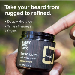 Every Man Jack Sandalwood Hydrating Beard Butter For Men
