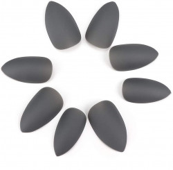 Fake Matted Nails- | Grey