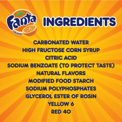 Fanta Caffeine-Free Orange Fruit Flavored Soft Drink Soda Pop, 16.9 Fl Oz, 24 Pack Bottles