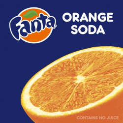 Fanta Caffeine-Free Orange Fruit Flavored Soft Drink Soda Pop, 16.9 Fl Oz, 24 Pack Bottles