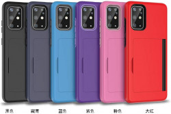 FDTCYDS Galaxy s20 FE Case with Card Holder,Shockproof Armor Silicone Hybrid Rugged Protective Wallet Cover Case for Samsung Galaxy s20 FE - Red