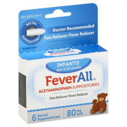 FeverAll Infants' Acetaminophen Suppositories,