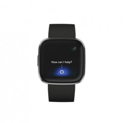 Fitbit Versa 2 Smartwatch Bundle with Small and Large Bands - Black