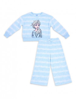 Frozen Toddler Girl Wide Leg Pant And Crew Neck Sweatshirt, 2 Piece Outfit