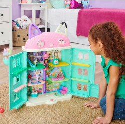 Gabby's Dollhouse, Purrfect Dollhouse 2-Foot Tall Playset With Sounds, 15 Pieces