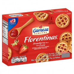 Gamesa Florentinas Strawberry Cookies, 11.1 Oz