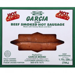 Garcia Hot Smoked Beef Sausage