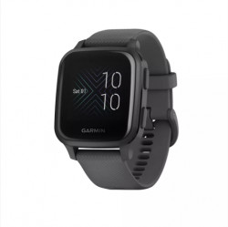 Garmin Venu Sq Smart Watch - Slate Aluminum Bezel with Shadow Gray Case and Silicone Band