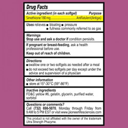 GenCare - Ultra Strength Simethicone Gas Relief 180 mg (365 Softgels)