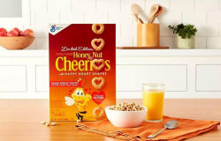 General Mills Limited Edition Naturally Flavored Honey,Nut Cheerios With Happy Heart Shapes 306g