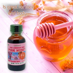Germa Pink Honey. Anti-Wrinkle Oil. Long-lasting Astringent. For Luminous Skin. With Rose Extract. For External Use. 1 Oz.