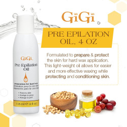GiGi Pre Epilation Oil With Soybean And Grape Seed Oils