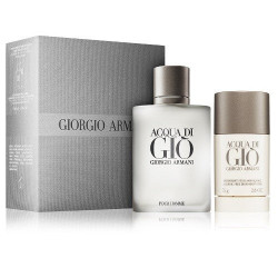 Giorgio Armani Acqua Di Gio 2 Pc Gift Set Men EDT 3.4 Oz 100 Ml
