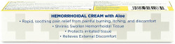 Globe Hemorrhoid Symptom Treatment Cream, Pain Relief with Aloe, (1.8 Ounce Tube) Relief from Hemorrhoids, Piles, Itching, Burning, Discomfort, & More
