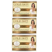 Gold skin clarifying body soap with argan oil