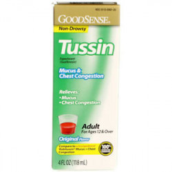 GoodSense Tussin Mucus & Chest Congestion Expectorant Liquid, Original...