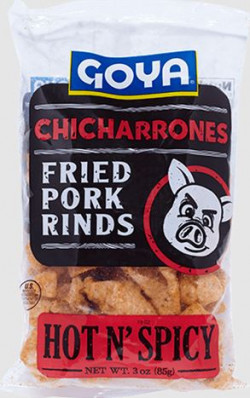 Goya Chicharrones Fried Pork Rinds Hot N’ Spicy