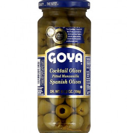 Goya Cocktail Olives, Pitted, 5.5 Oz