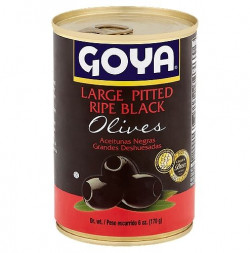 Goya Foods Large Pitted Ripe Black Olives, 6 Ounce